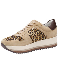 Johnston & Murphy Gracie Suede & Haircalf Sneaker
