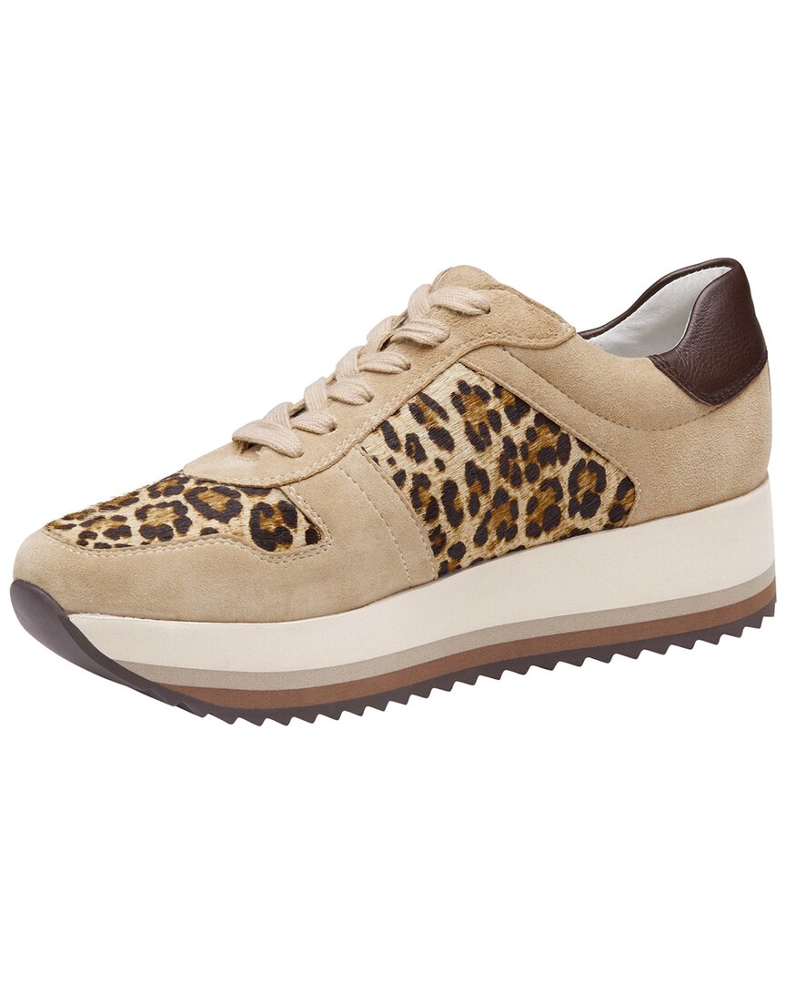 Johnston & Murphy Gracie Suede & Haircalf Sneaker