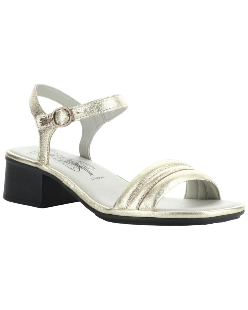 Fly London Eiva Metallic Leather Sandal