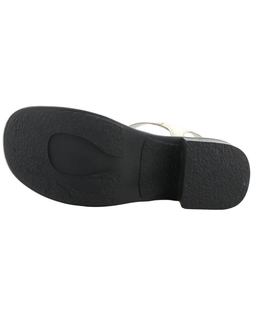 Fly London Eiva Metallic Leather Sandal