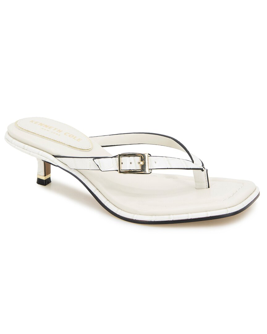 Kenneth Cole New York Kenneth Cole New York Gillie Crocodile-Embossed Leather Pump