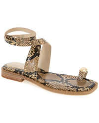 Kenneth Cole New York Kenneth Cole New York Ravenn Snakeskin-Embossed Leather-Embossed Sandal