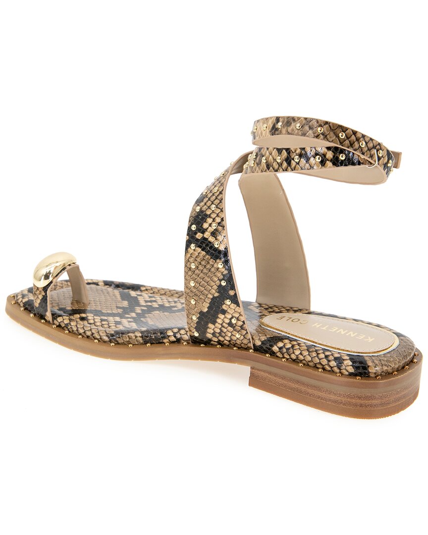 Kenneth Cole New York Kenneth Cole New York Ravenn Snakeskin-Embossed Leather-Embossed Sandal