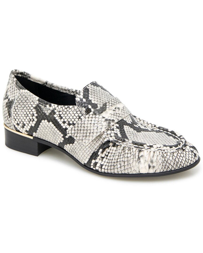 Kenneth Cole New York Kenneth Cole New York Reece Snakeskin-Embossed Leather-Embossed Loafers