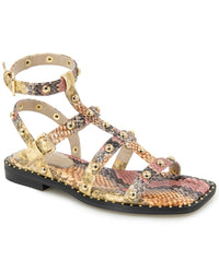 Kenneth Cole New York Ruby Snakeskin-Embossed Leather-Embossed Sandal