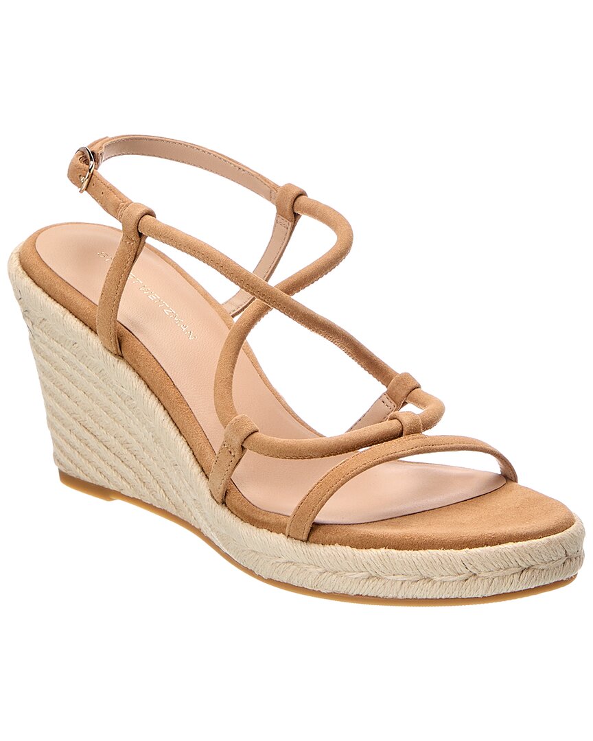 Stuart Weitzman Stuart Weitzman Nilla Espadrille Suede Wedge Sandal