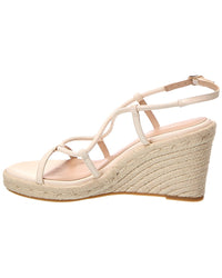 Stuart Weitzman Stuart Weitzman Nilla Espadrille Leather Wedge Sandal