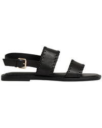 Reiss Mila Whipstitch Leather Sandal