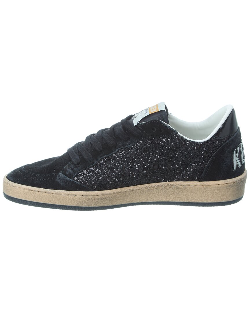 Golden Goose Ballstar Suede & Glitter Sneaker