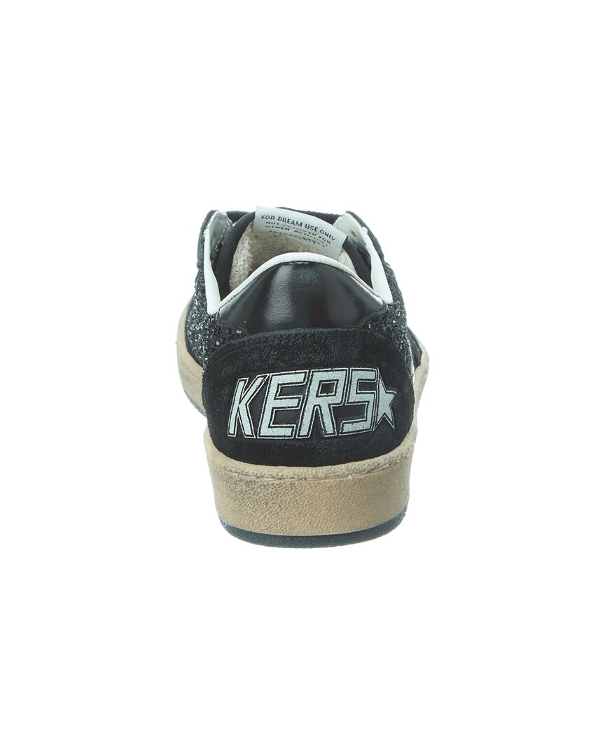 Golden Goose Ballstar Suede & Glitter Sneaker