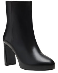 Stuart Weitzman Babette Platform Zip Leather Bootie