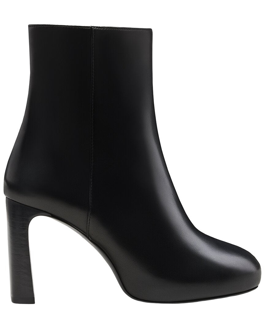 Stuart Weitzman Babette Platform Zip Leather Bootie