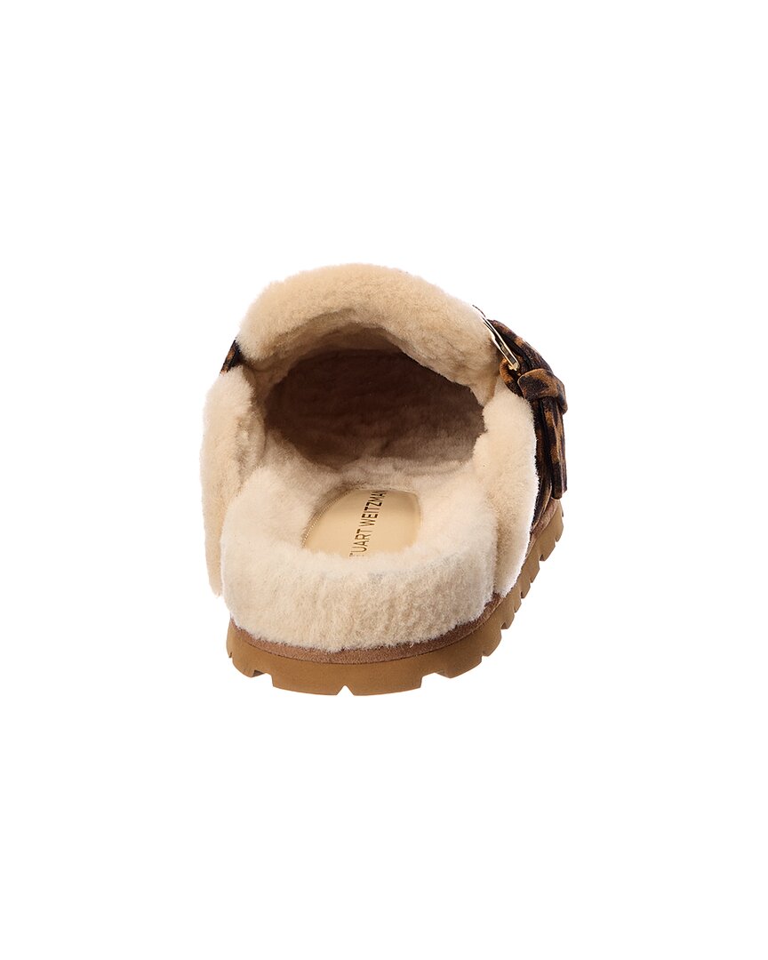Stuart Weitzman Stuart Weitzman Chrystie Suede & Shearling Mule
