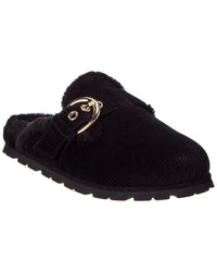 Stuart Weitzman Stuart Weitzman Chrystie Velvet & Shearling Mule
