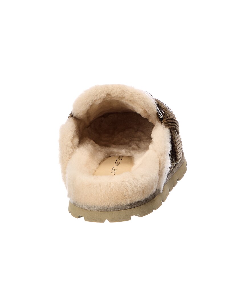 Stuart Weitzman Stuart Weitzman Chrystie Velvet & Shearling Mule