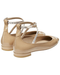 Stuart Weitzman Stuart Weitzman Eden Crystal Strap Patent Flat