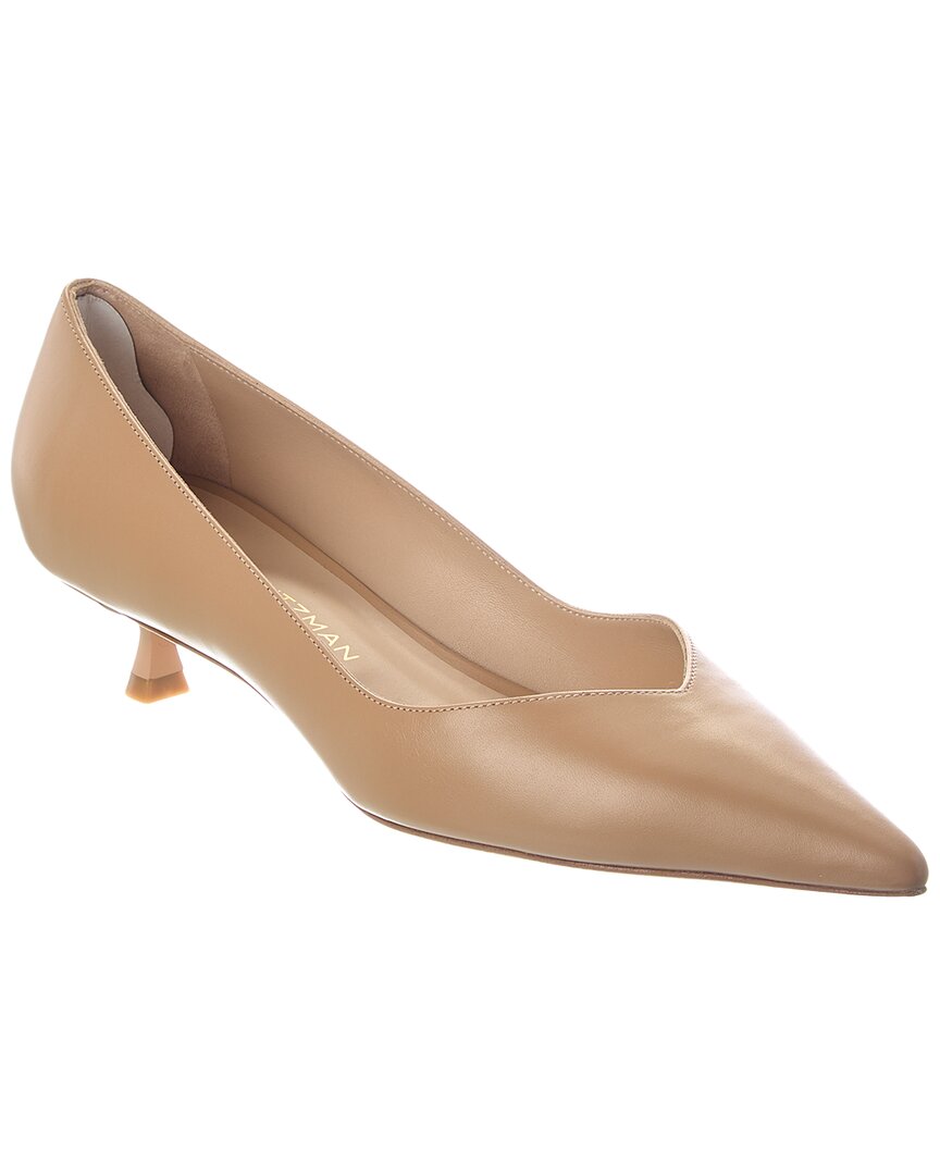 Stuart Weitzman Stuart Weitzman Eva 35 Leather Pump