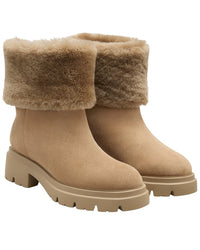 Stuart Weitzman Stuart Weitzman Hudson Suede & Shearling Bootie