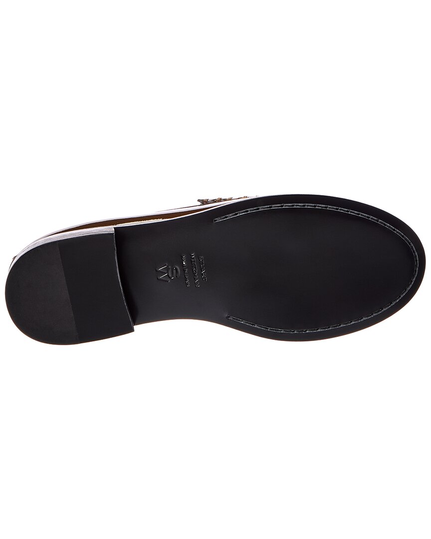 Stuart Weitzman Stuart Weitzman Lottie Bow Twill & Patent Loafer
