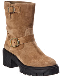 Stuart Weitzman Stuart Weitzman Soho Moto Suede Bootie