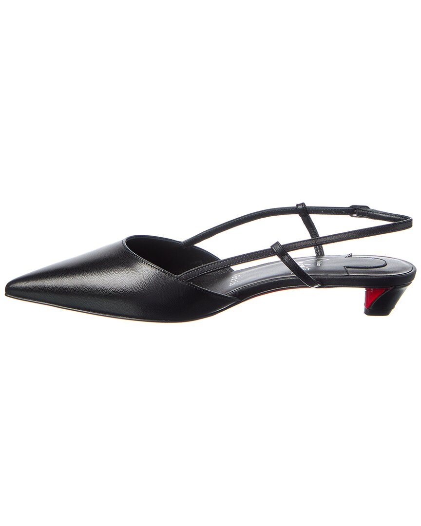 Christian Louboutin Miss Z Slingina 25 Leather Slingback Pump