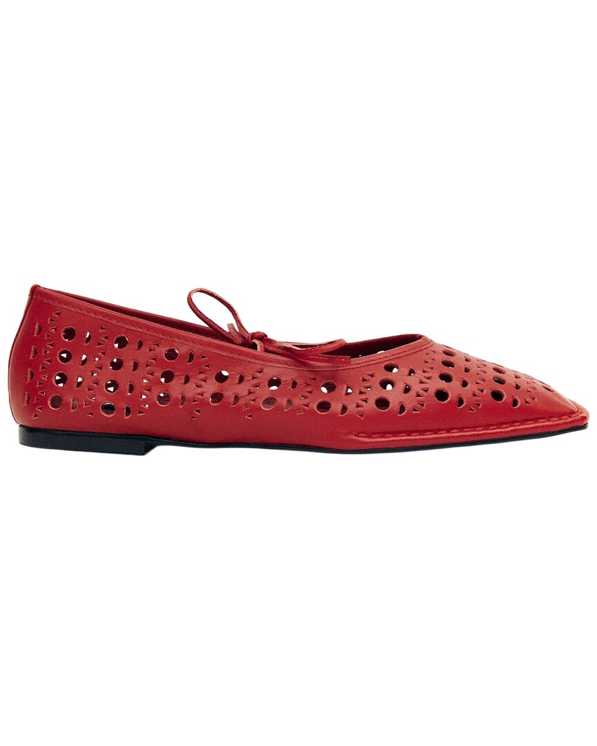 ALOHAS Alohas Sway Slit Leather Ballet Flat
