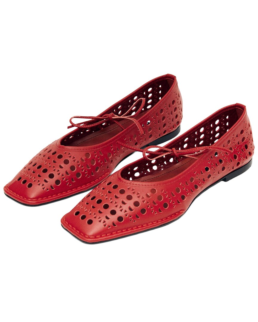 ALOHAS Alohas Sway Slit Leather Ballet Flat