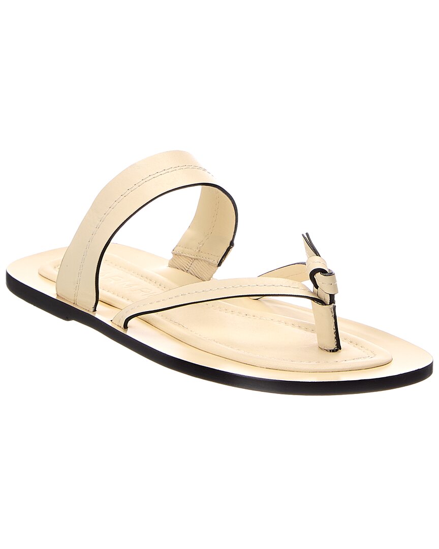 FARM Rio Farm Rio Ivory Tie Flat Leather Sandal