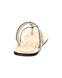 FARM Rio Farm Rio Ivory Tie Flat Leather Sandal