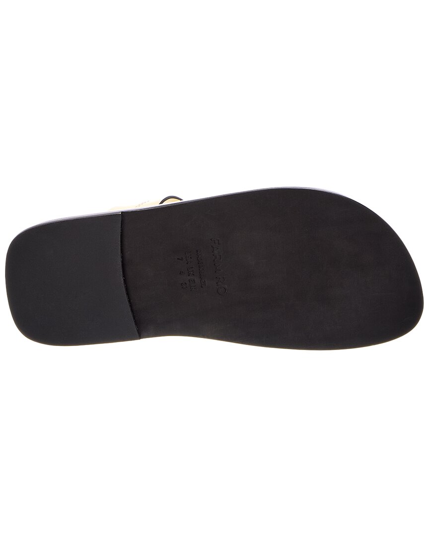 FARM Rio Farm Rio Ivory Tie Flat Leather Sandal