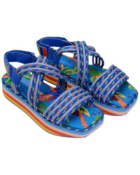 FARM Rio Farm Rio Blue Macaw Platform Sandal