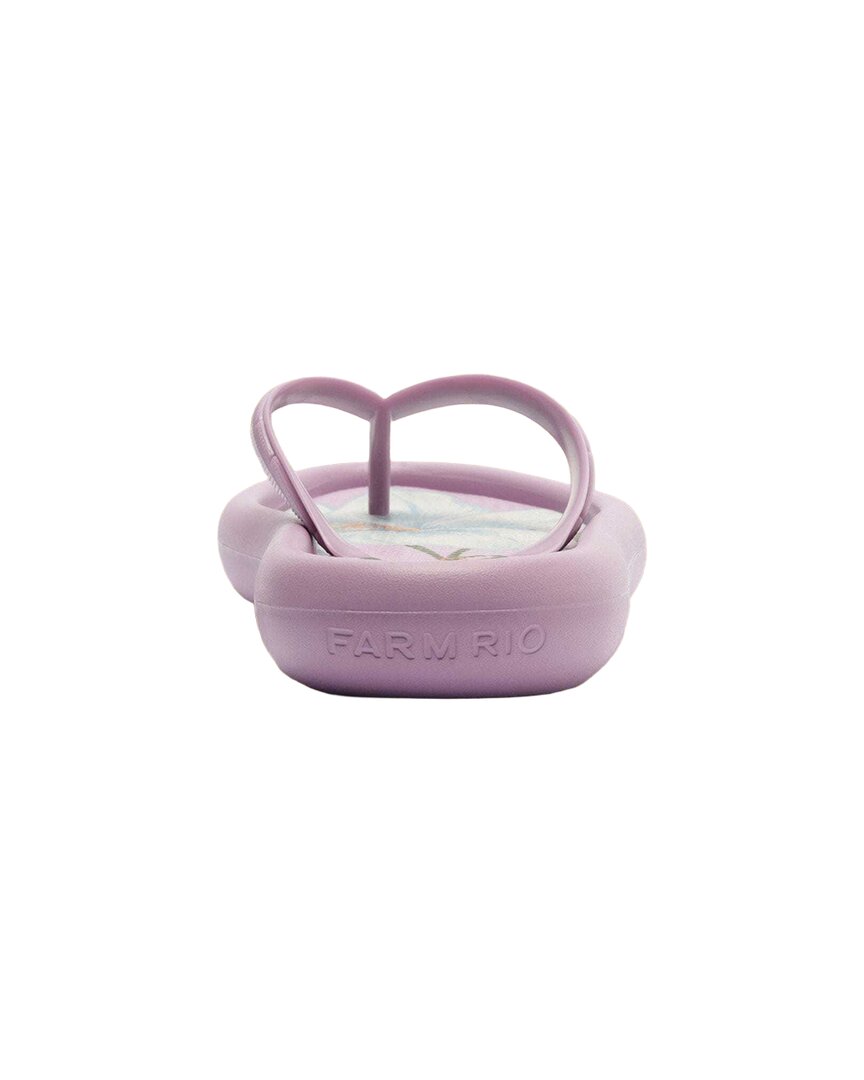 Farm Rio Lavender Canoe Flip Flop