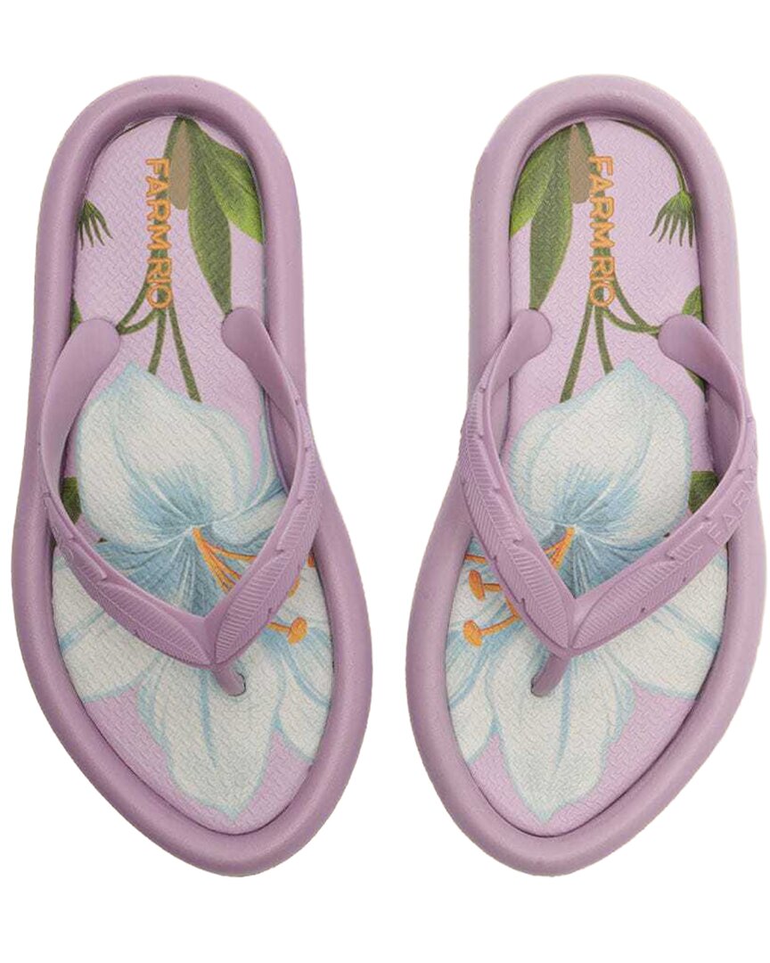 Farm Rio Lavender Canoe Flip Flop