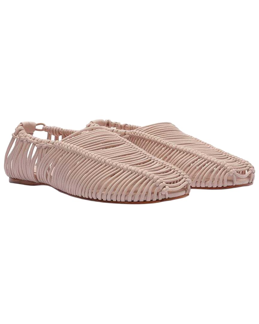 FARM Rio Farm Rio Macrame Leather Ballerina Flat