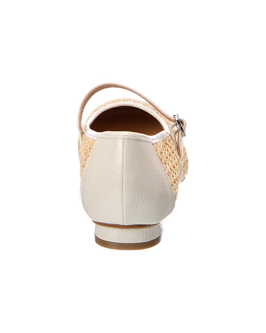 Donald Pliner Donald Pliner Ditzy Raffia & Patent Flat
