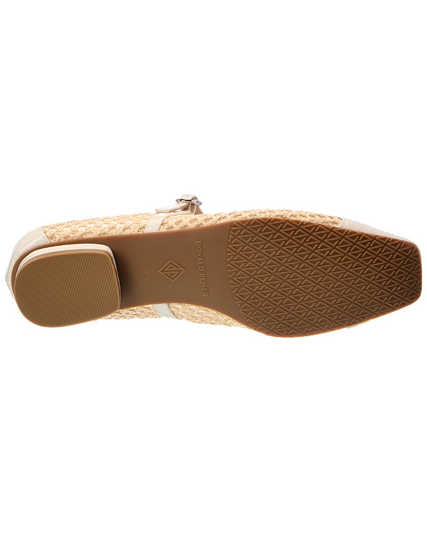 Donald Pliner Donald Pliner Ditzy Raffia & Patent Flat