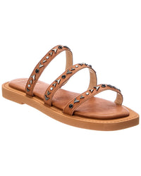 Frye Frye Faye Studded Slide Leather Sandal