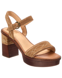 Frye Frye Pipa Woodstock Suede & Leather Sandal
