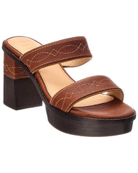 Frye Frye Pipa Woodstock 2 Suede & Leather Sandal