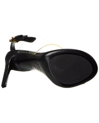Michael Kors Collection Catherine Leather & Vinyl Sandal