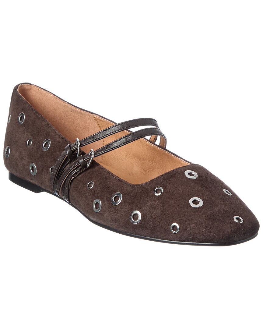 Madewell Madewell Greta Double Strap Suede Flat
