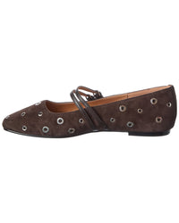 Madewell Madewell Greta Double Strap Suede Flat