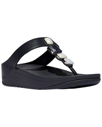 Fitflop Fino Multi Stone Leather Toe Post Sandal