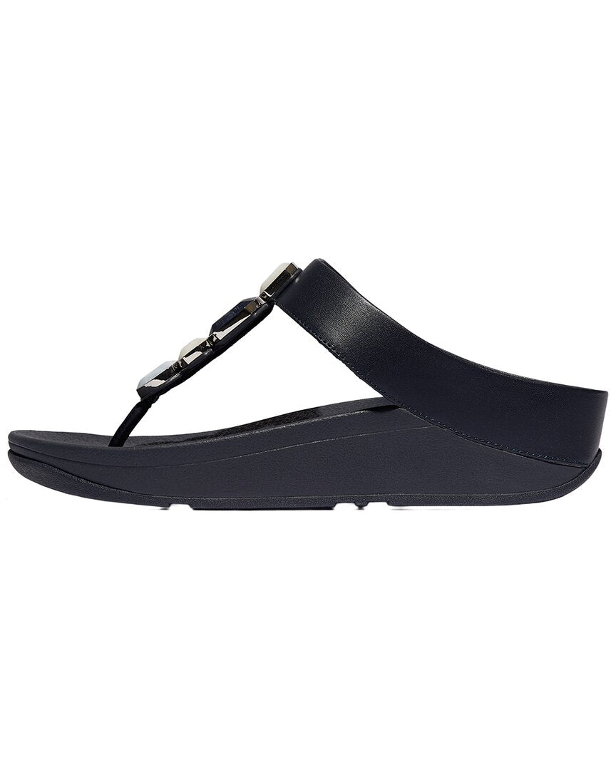 Fitflop Fino Multi Stone Leather Toe Post Sandal