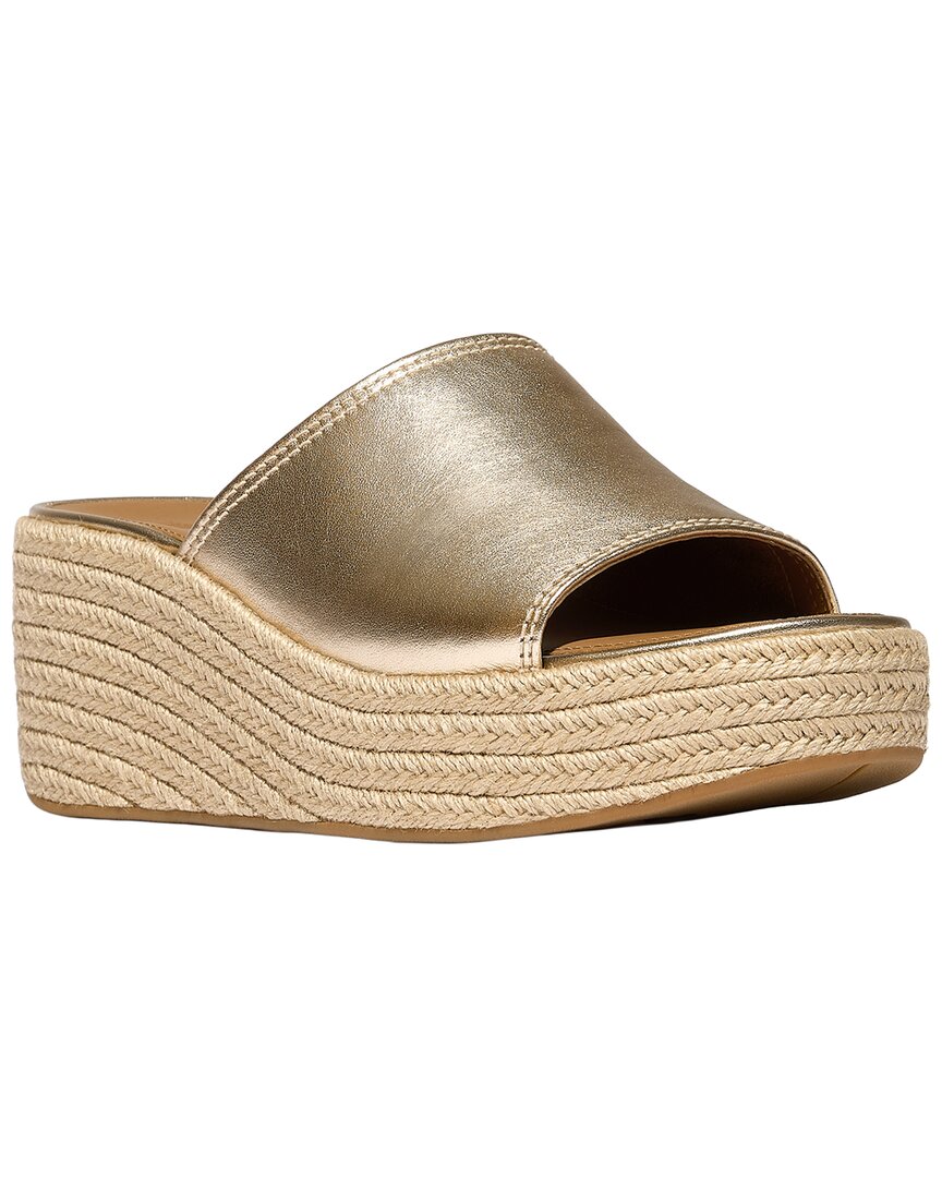 Fitflop Platfform Espadrille Leather Wedge Slide