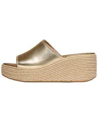 Fitflop Platfform Espadrille Leather Wedge Slide