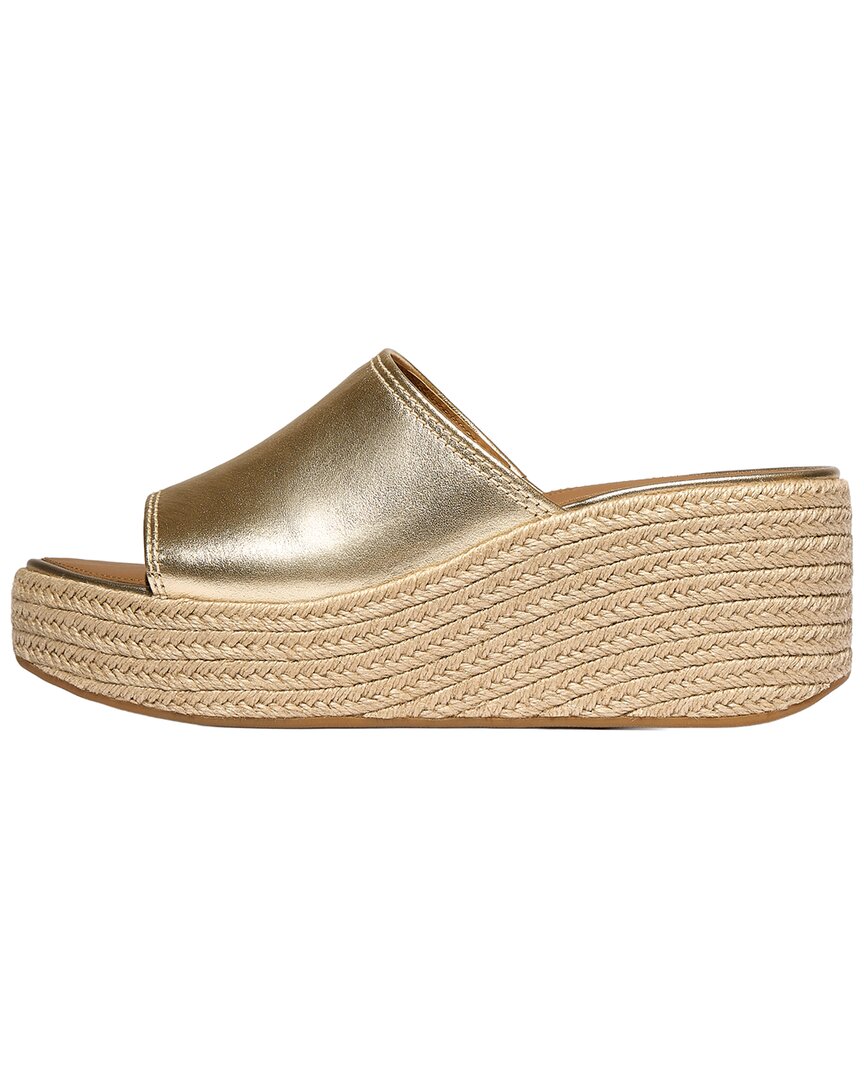 Fitflop Platfform Espadrille Leather Wedge Slide