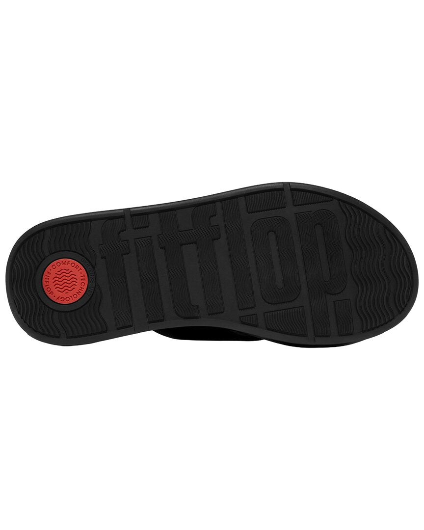 Fitflop F-Mode Beaded Chain Leather Toe Post Sandal