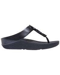 Fitflop Halo Bead Circle Metallic Toe Post Sandal