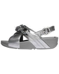 Fitflop Lulu Beaded Chain Leather Back Strap Sandal